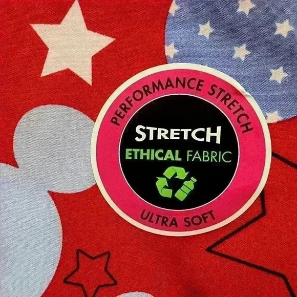 NWT Scrubstar WomensTop V-Neck Scrub Ultra Soft Size L, 3XL Disney Mickey - Picture 3 of 10